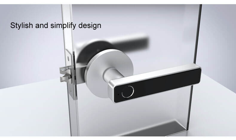 Intelligent Fingerprint Door Handle Lock For Bedroom Door SL-F2023
