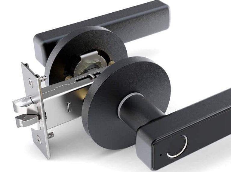 Intelligent Fingerprint Door Handle Lock For Bedroom Door SL-F2023