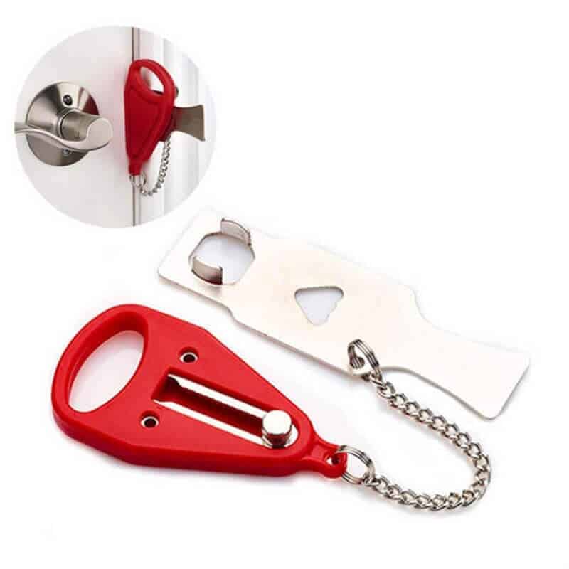 Security Door Lock Portable Travel Hotel Door Locks Door Latch SL-P19K