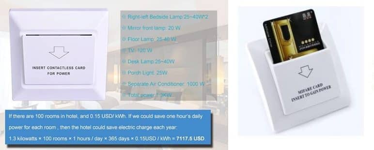 hotel energy-saving switch