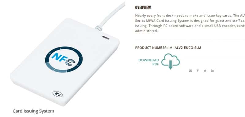 Miwa Hotel Key Card Encoder not working.
