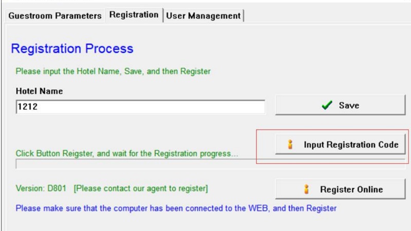 Pro USB Hotel Card System Registration Guide 1