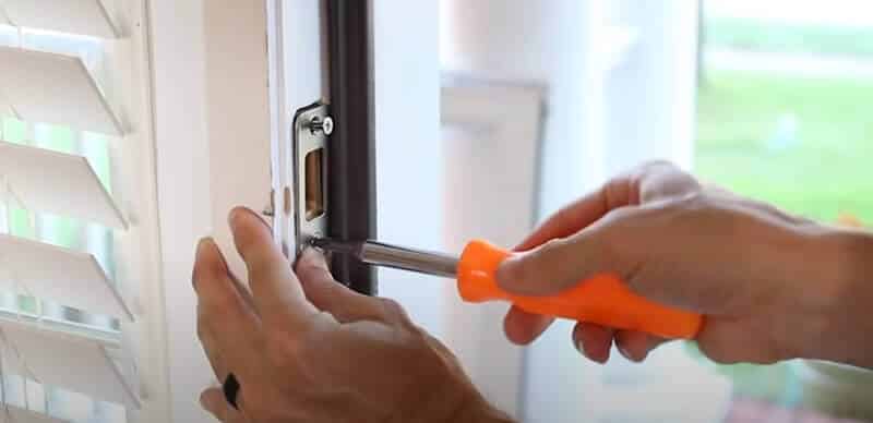 Install the strike plate