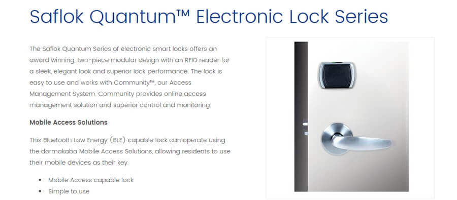 The Saflok Quantum RFID